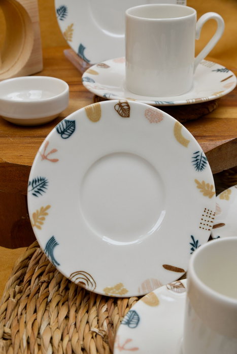 Hermia Başak 12 Juego de tazas de café de 12 piezas